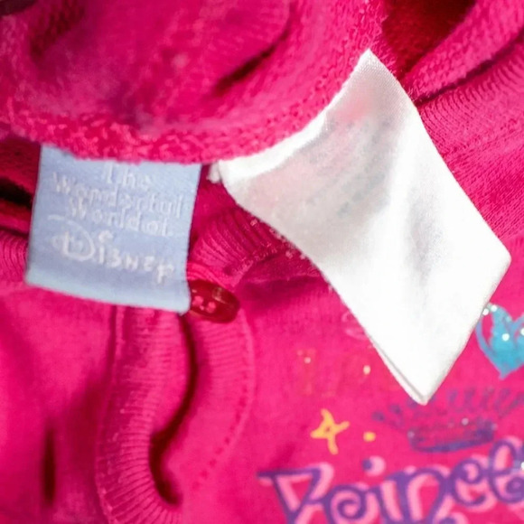Disney Princess Pink Peplum Hoodie 3T - Picture 3 of 3